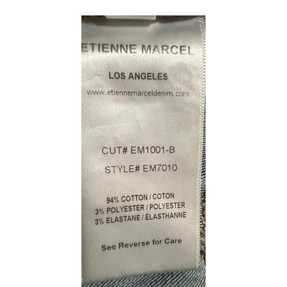 Etienne Marcel Skinny Jeans 27 EM1001-B Medium Wash Zipper Ankle - Picture 7 of 7